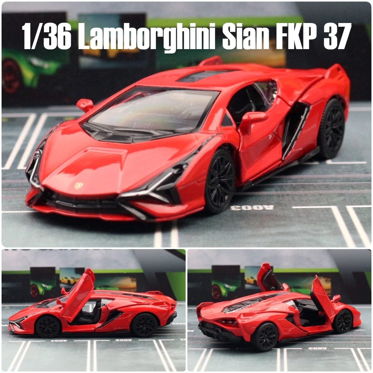 1/36 Lamborghini Sian FKP 37 Super Toy Car For Children RMZ CiTY