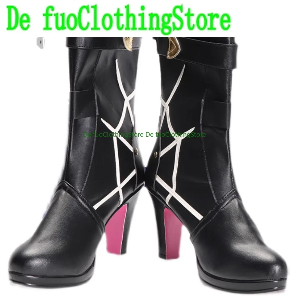 Buty Cosplay DefuoClothing Store Honkai Star Rail Kafka Collapse, Buty na Wysokim Obcasie na Zamówienie, Kostium Anime, Buty do Występów