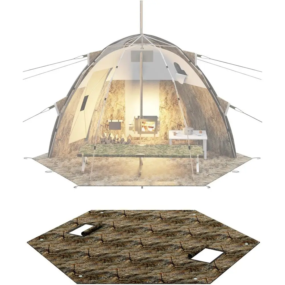 

Triple-Layer Insulated Heat-Resistant Outdoor Floor Hot Tent