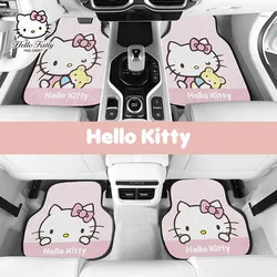 Sanrio Car Carpet Floor Mat Car Protective Mat Dustproof Easy To Clean Removable Cartoon Hello Kitty Car Accessories Gift