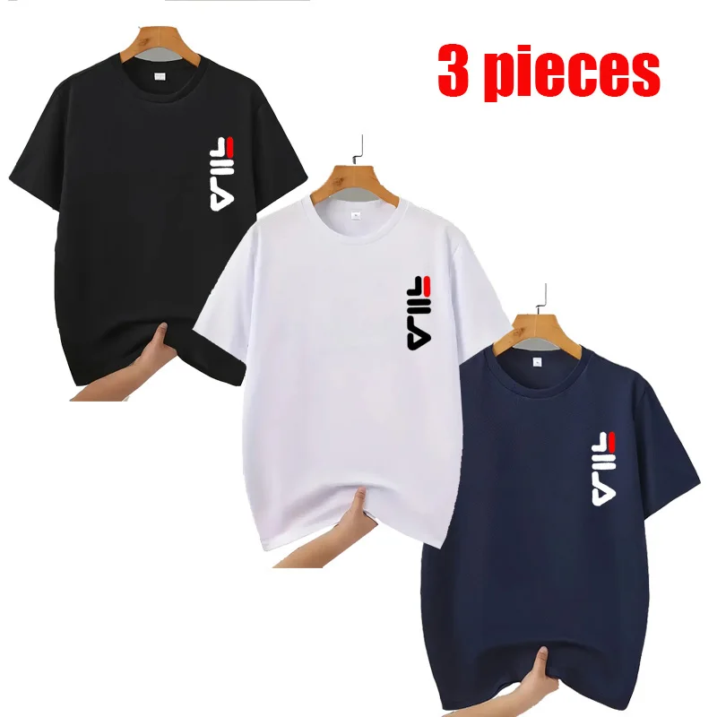 1-3 Pack Men's Casual Athletic Tees, Mesh Polyester Quick Dry T-shirts for Running, Fitness, Jogging & Sport