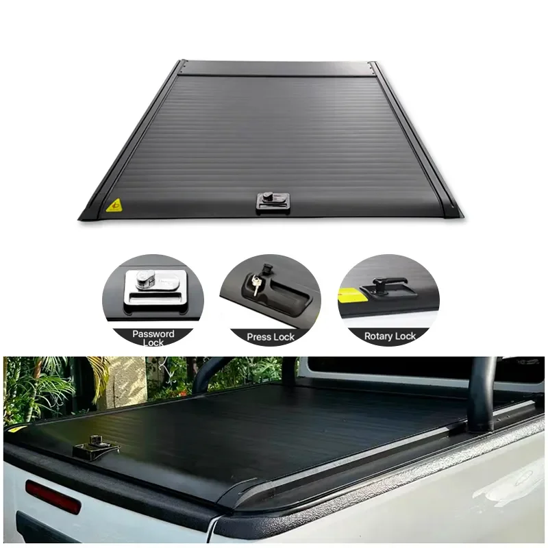 

Aluminum Pickup Roller Shutter Manual Car Outside 4x4 Pick up Tonneau Cover for FORD, ISUZU, TOYOTA