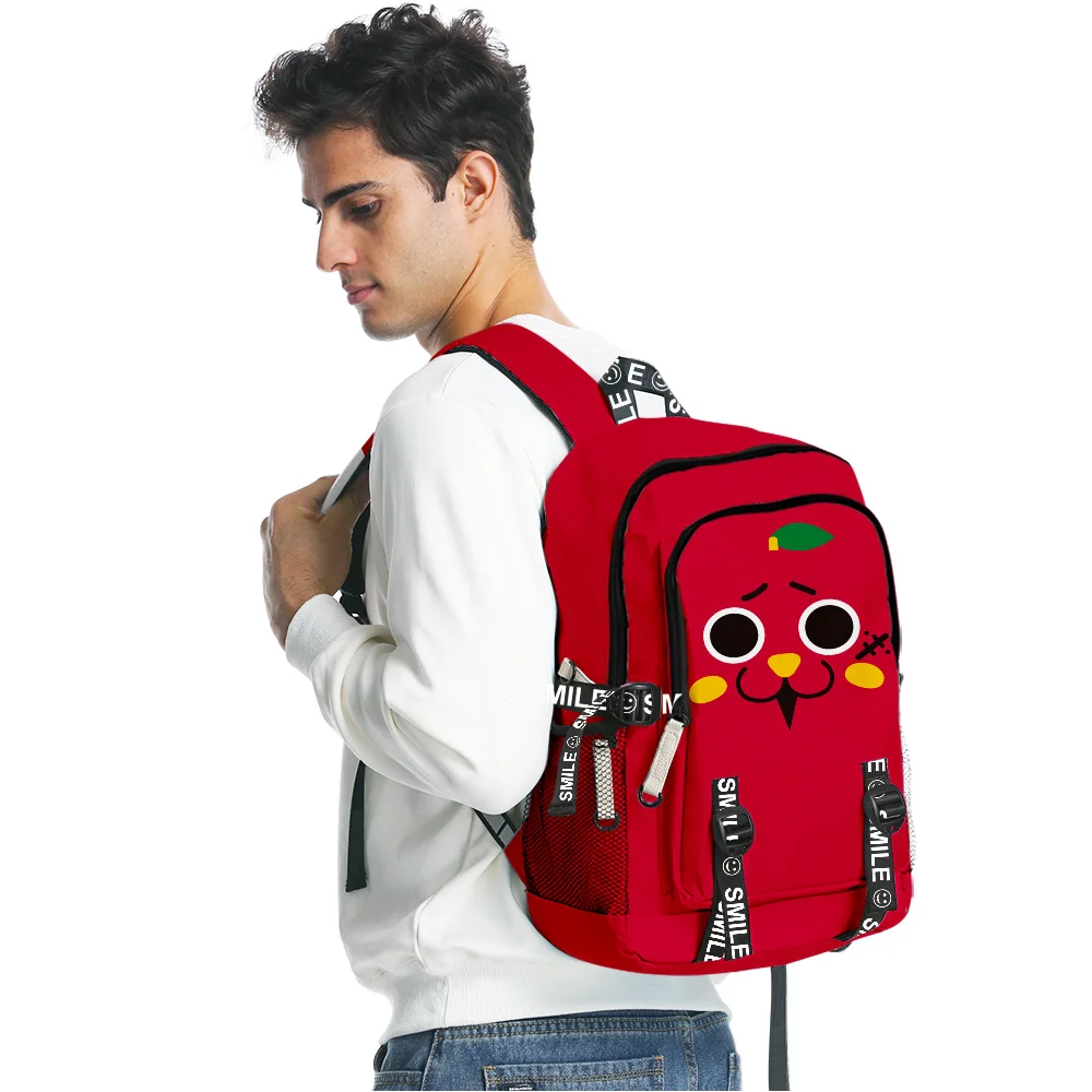 

Nyango Star Zipper Backpack School Bag Unique Daypack 2023 Casual Style Traval Bag Oxford Cloth