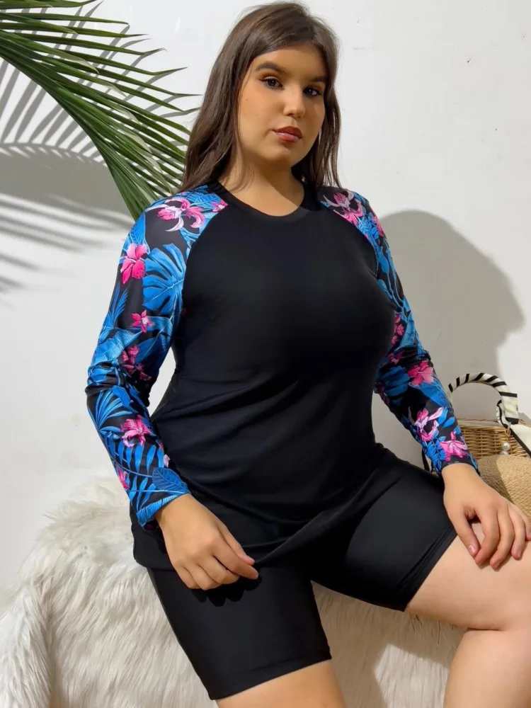 

XL-4XL Plus Size High Waist Bikini Women's Push Up Big Large Size Swimsuit 2026 Summer Mujer Tummy Control Swimwear Bikini Sets