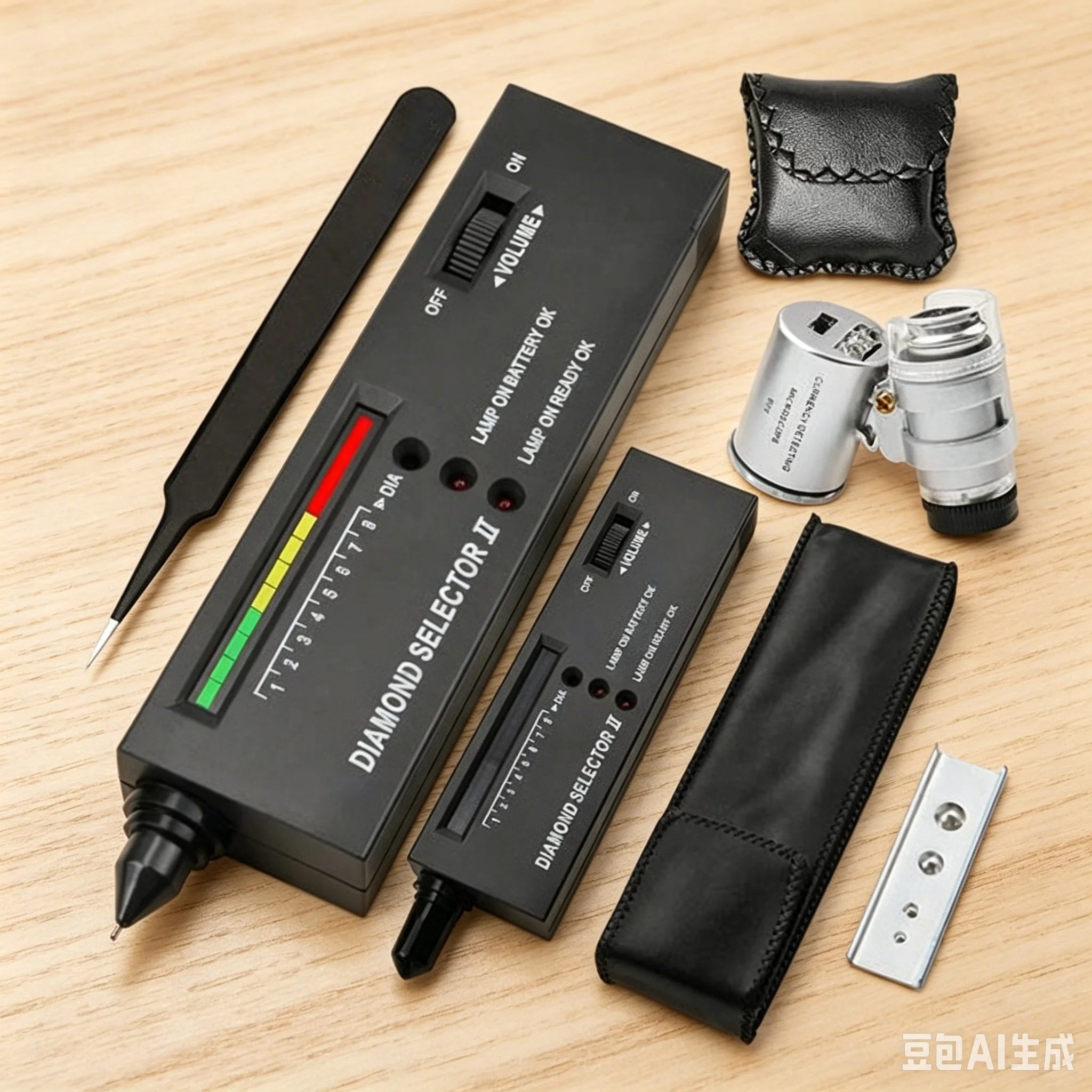 

Diamond Tester Pen Kit High Accuracy Thermal Conductivity Dentification Instrument With LED & Audio:Reliable Gemstone Selector