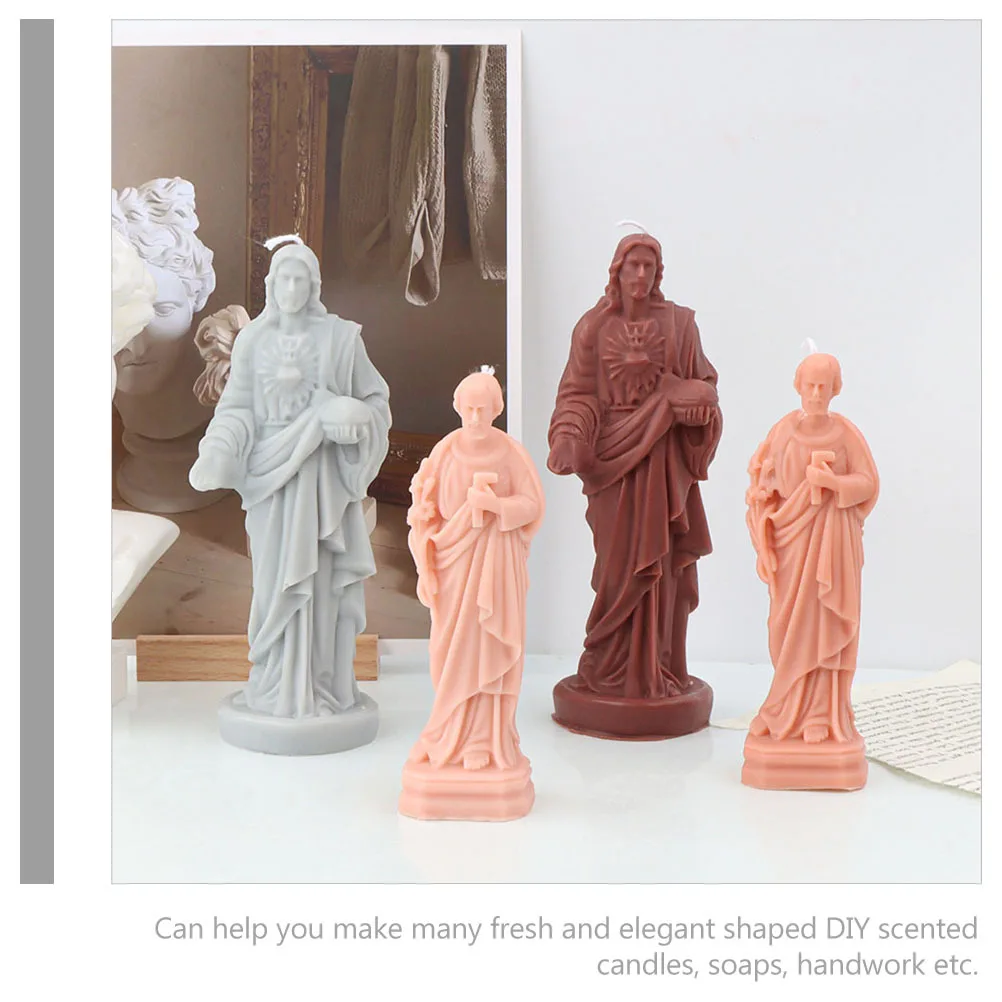 

Jesus 3D Silicone For Soap Making Diy Craft Scented Mold Handmade Resin Casting Molds Jesus Shaped Mold