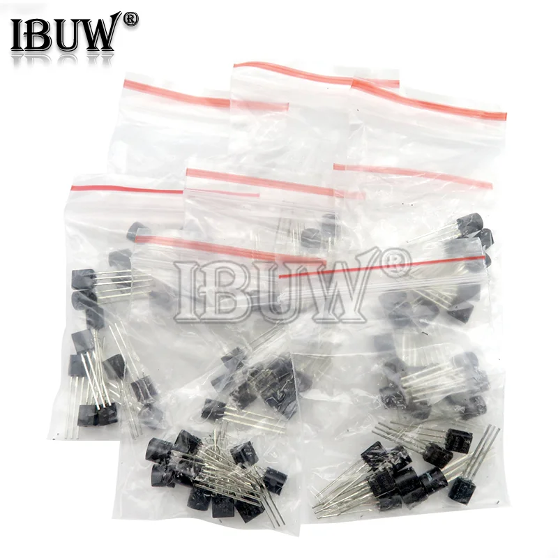 Transistor Assorted Kit S9012 S9013 2N2222 S9015 S9018 A1015 C1815 A42 A92 2N5401 2N5551 A733 C945 S8050 S8550 2N3906 2N3904