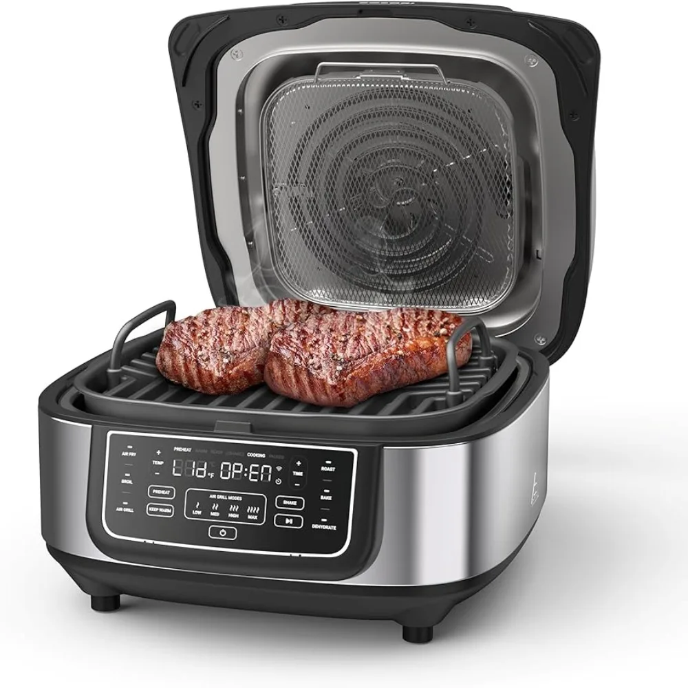 

COSORI Electric Smokeless Indoor Grill & Smart XL Air Fryer Combo, 8-in-1, 6QT, 100 Recipes