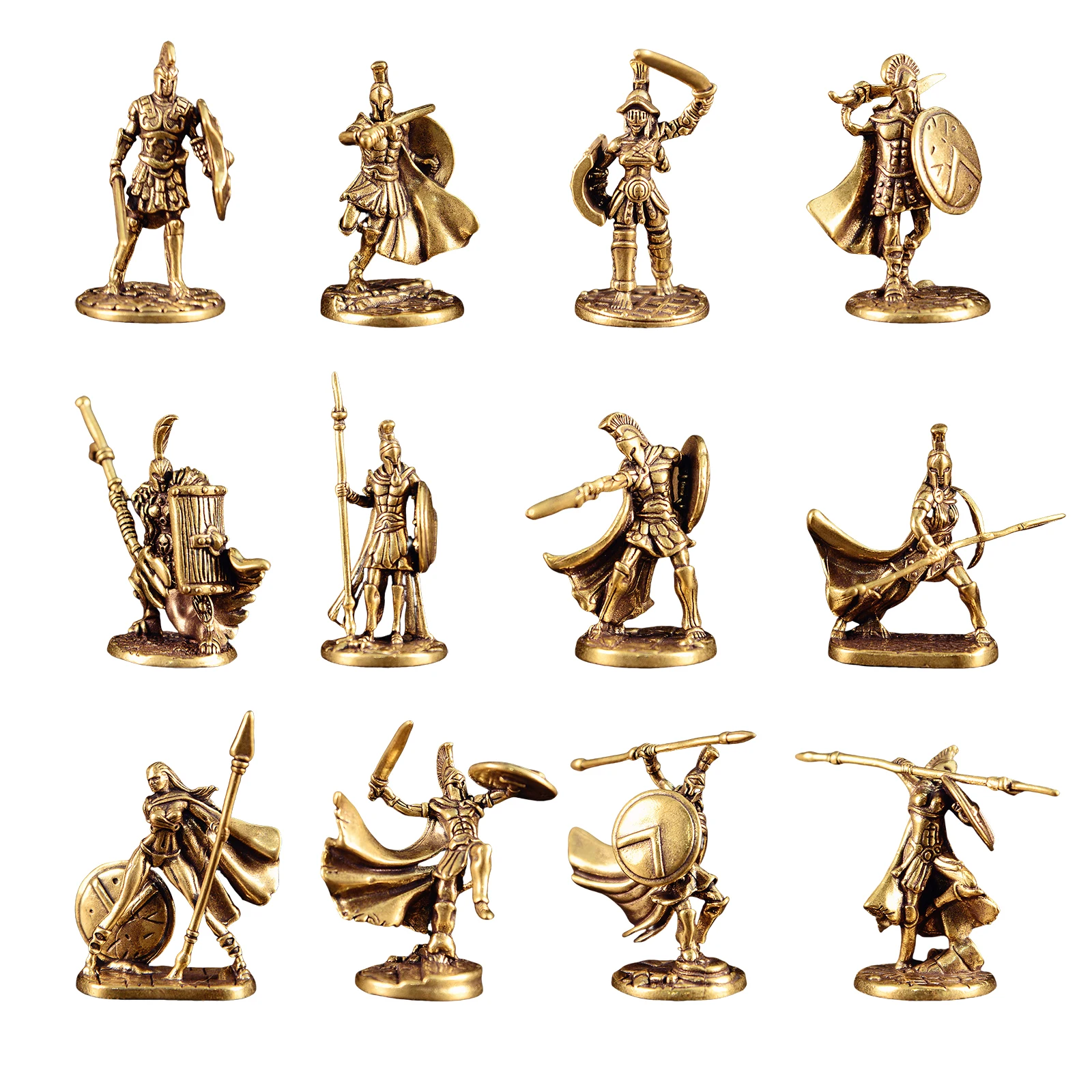 2025 Brass Metal Spartan Warrior Desktop Figurine