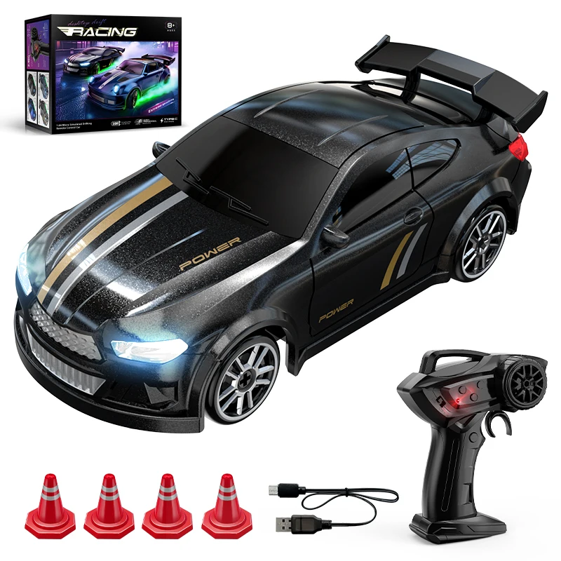 JJRC Mini Ferngesteuertes Spielzeugauto, 1:64, Professionelles Miniatur-Rennauto für Desktop-Drifting, Spezielle Drifting-Stunts, Cool He