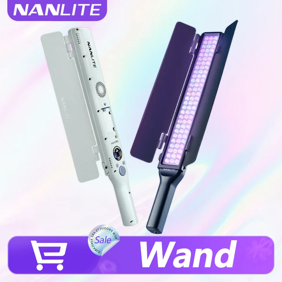 

Nanlite Wand 30W 2700K to 7500K Full Color RGB LED Video Light Stick with NANLINK APP Control for Photography Fill Light