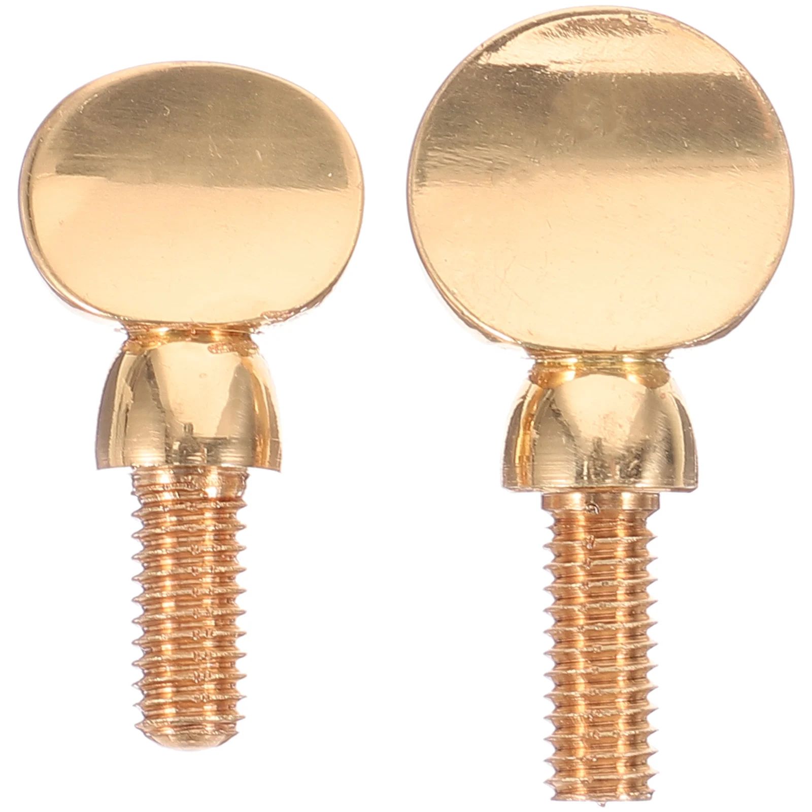 

2pcs Golden Round Handle Saxophone Neck Screws Copper Lightweight Durable Replacement Musical Instrument Accessories Save Time