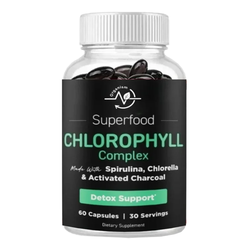 

Дезодорирующая добавка с витамином хлорофилом в капсулах, изготовлена из спирулины, микроальги, органических перейсли, мяты и активированного угля.