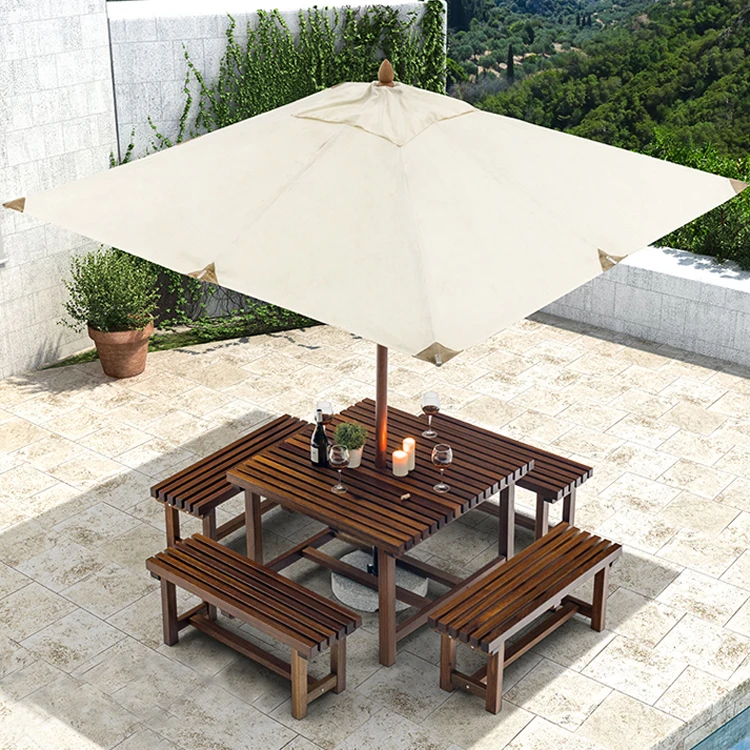 Outdoor Waterproof Hotel Pool Used Aluminum Frame Garden Parasol