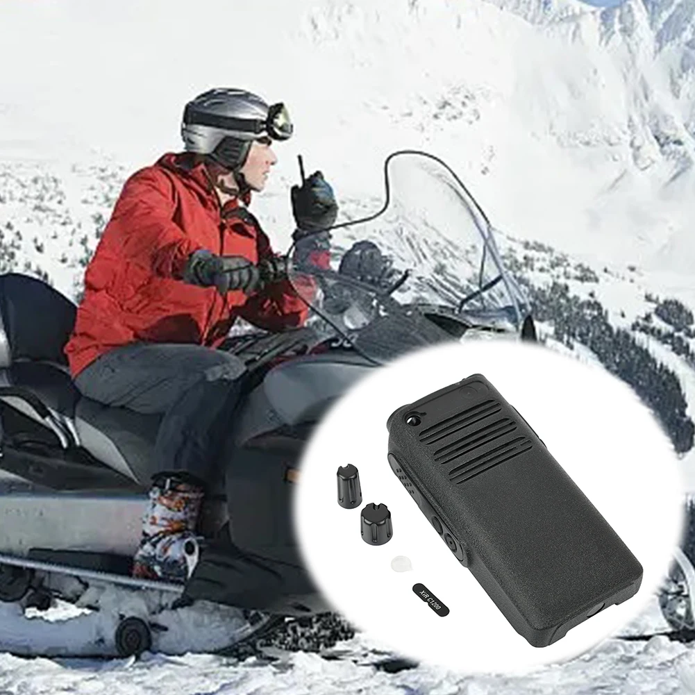 Передняя крышка корпуса комплект для ремонта радиоприемника черный корпус сменный ремонтный комплект рации для Motorola XIR C1200 DEP250