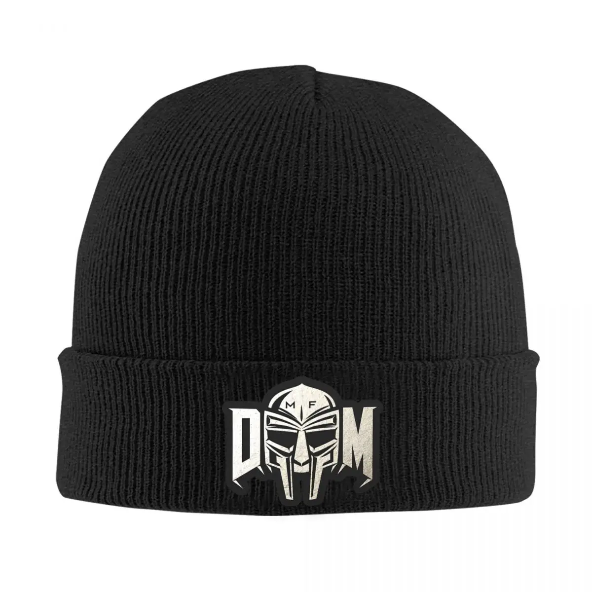 American Rapper MF Doom Beanie Hats Mad Villain Music Artist Knit Hat Outdoor Sport Warm Men Women Caps Autumn Bonnet Hats Gift