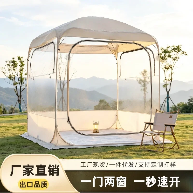 Outdoor camping bubble house starry sky tent pop-up portable quick pitch courtyard barbecue warm windproof transparent tent