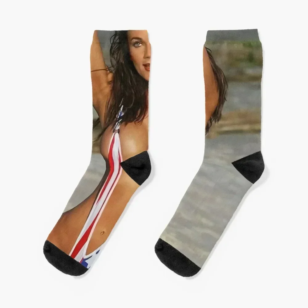 

Lynda Carters- Patriotic Bikini Socks gym cute anime shoes Socks For Men Women's