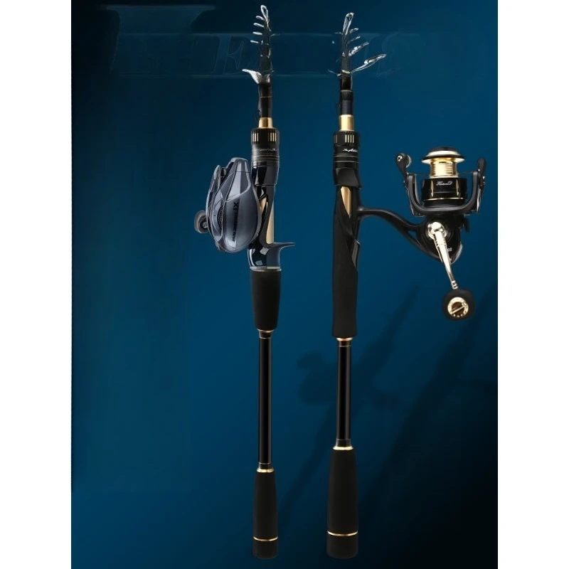 

Retractable Luya Rod Portable Ultra Light Carbon Long Throw Sea Rod Vibration Luya Rod Set