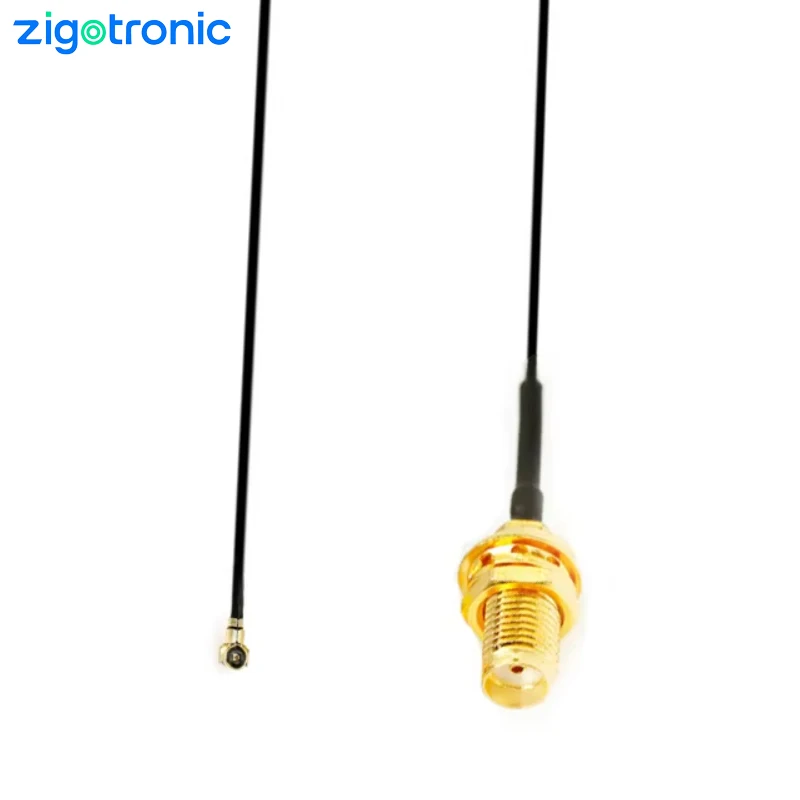 MHF4 UFL to SMA Female 0.81mm Coax Cable U.FL IPX4 IPX1 1.13 Pigtail Jumper for Network Card Radio Antenna Mini PCI M.2