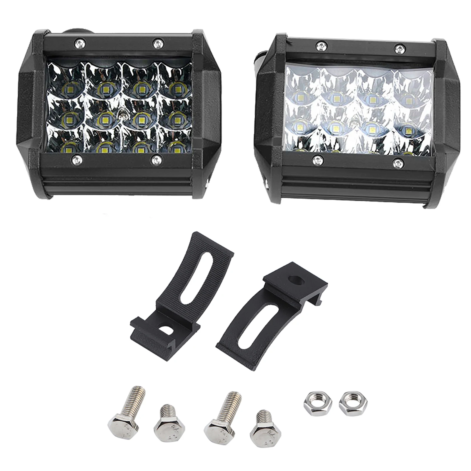 

1 Pair 4inch 4-Row 36W LED Universal Working Light Bar Driving Lamp Car Truck Modification