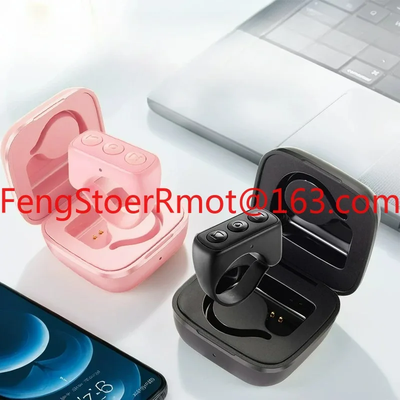 Ring mobile phone remote control selfie brush video novel PPT page turning multi-function lazy video device