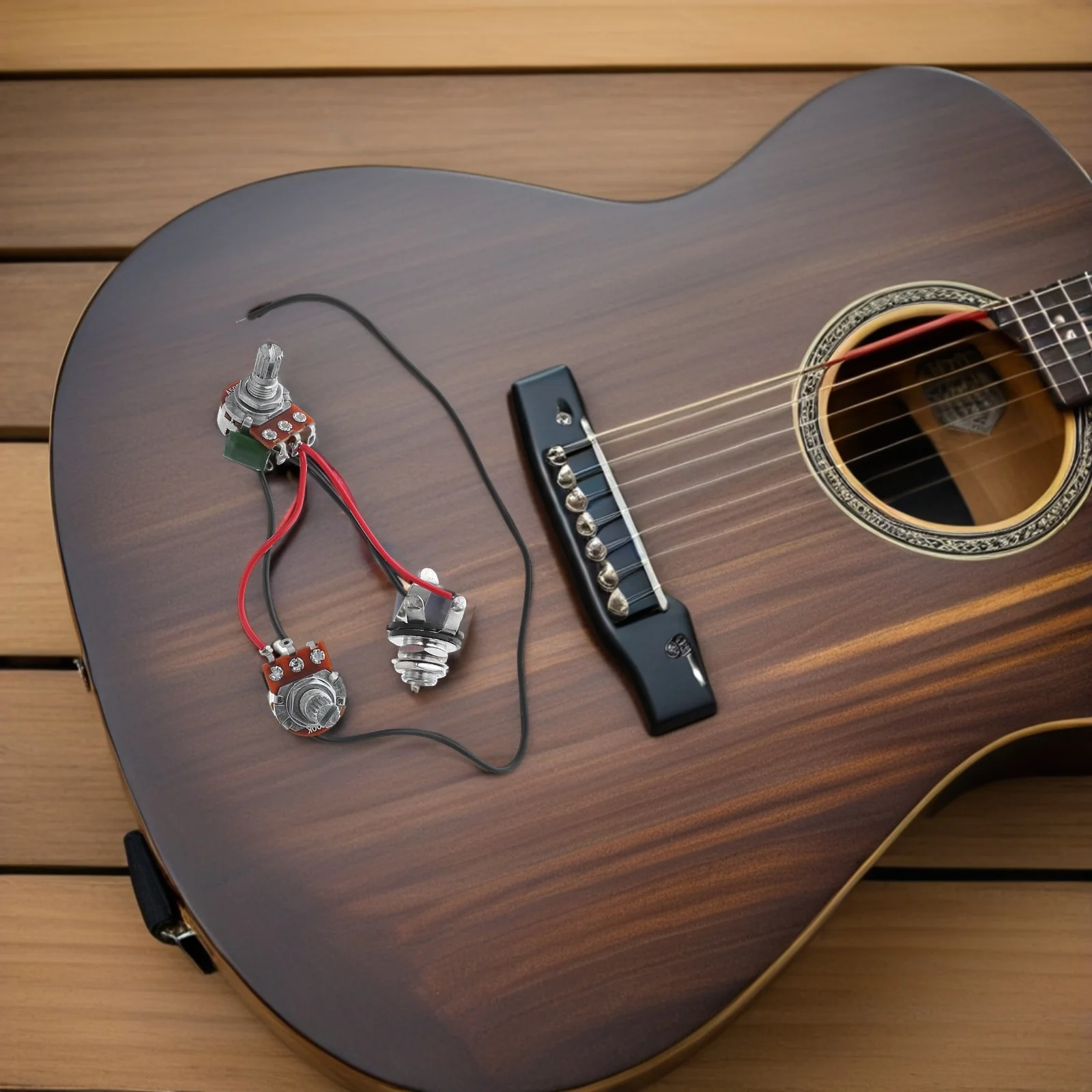 

Metal Guitar Harness Copper Jack Potentiometer Guitars Knobs Wired Electric Guitar Supplies Musical Instrument Parts