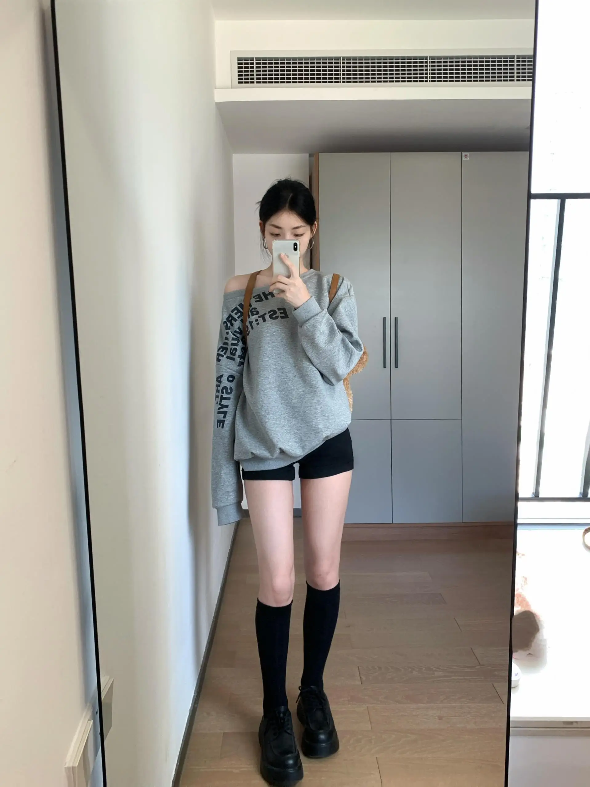 Sweat-shirt Long pour femmes, rétro américain, paresseux, Design de lettres, Sve, épicé, fille, ample, INS, automne, haut d'exposition