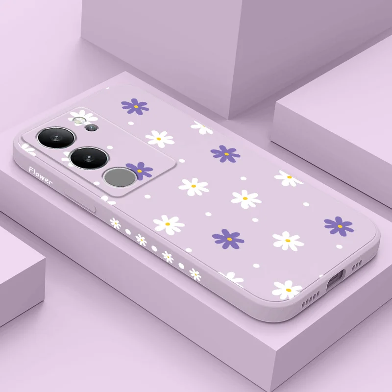 

Polka Dot Flowers Phone Case For VIVO V50 V40 V30 V29 V29E V27 V27E V25 V25E V23 V23E V21 V20 Y20 Y12 Y21 Y22 Pro 4G 5G Cover