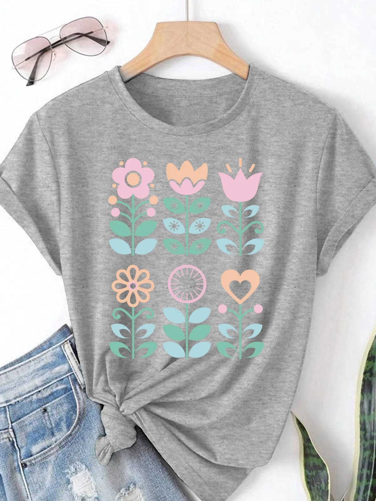 180 GSM новый стиль, высококачественные футболки, женские футболки большого размера, модные повседневные женские футболки больших размеров для оптовой продажи