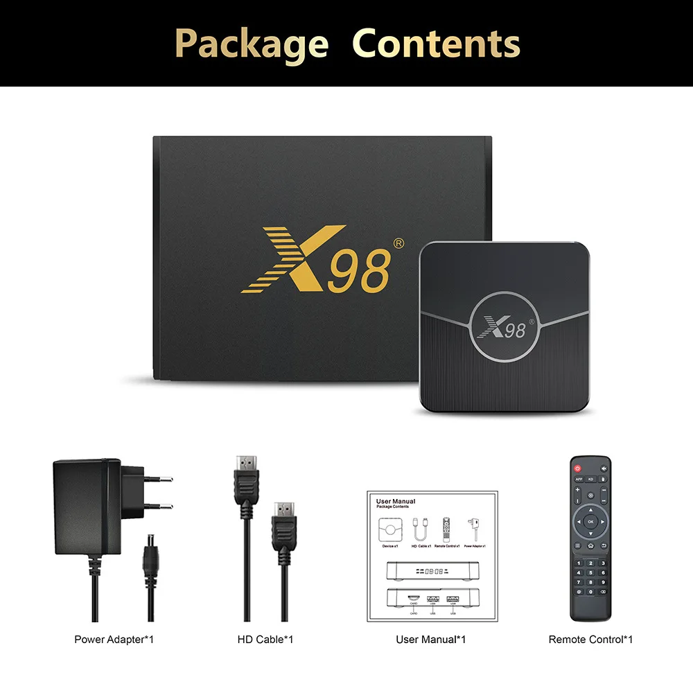 X98 Plus Amlogic S905W2 أندرويد 11 مربع التلفزيون الذكية رباعية النواة 2.4G & 5.8G المزدوج واي فاي 4k AV1 100M تعيين مشغل وسائط تي في بوكس 4GB 64GB جديد