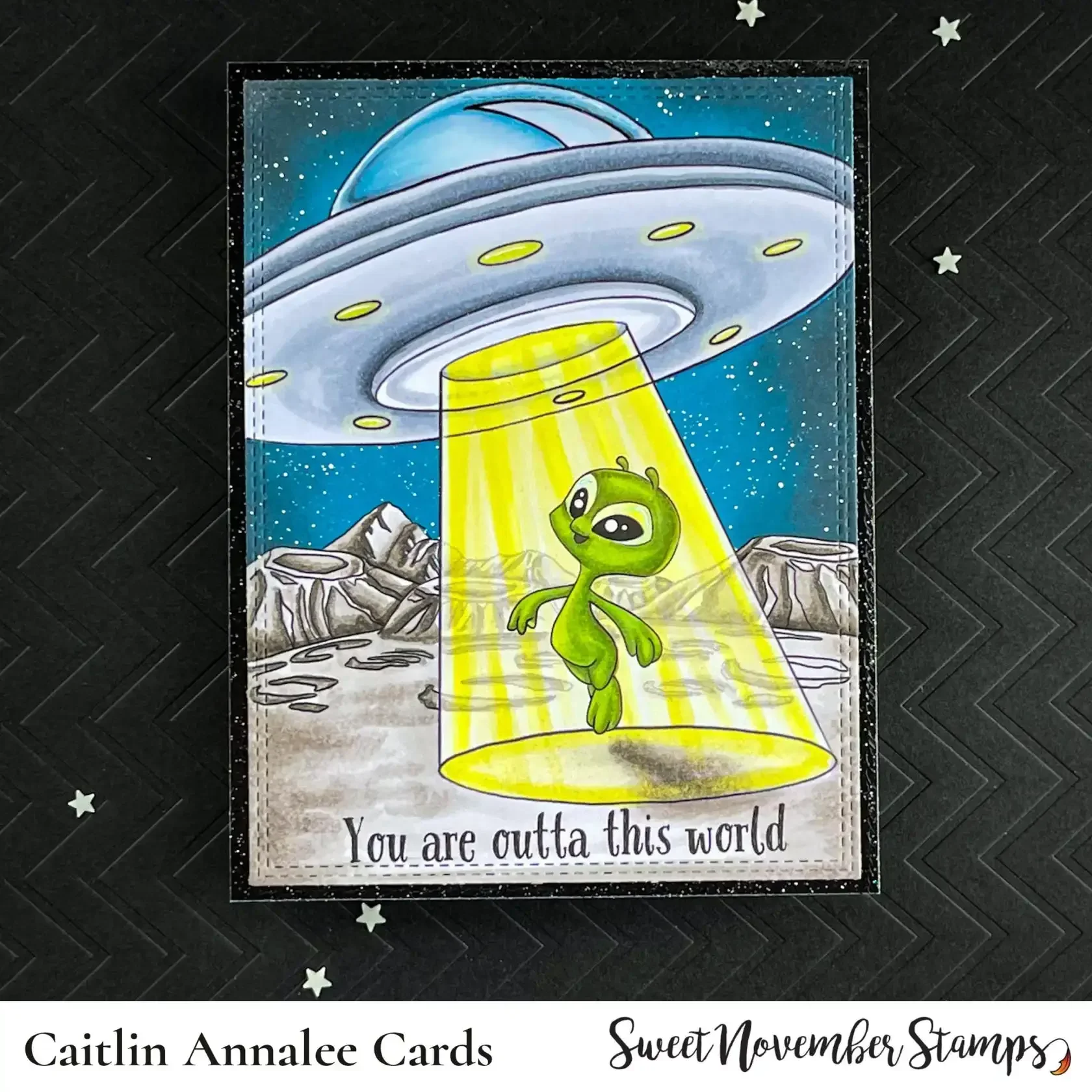 Mushroom and Alien 2025 New Stamps For Scrapbook Diary Decoration Embossing Template DIY Greeting Card Handmade