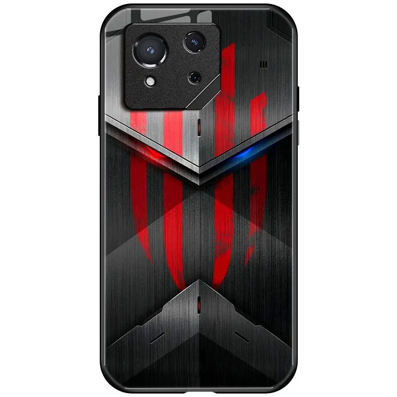 Case For Asus ROG 8 Pro Case For ROG Phone 8 9H Glass Back Cover For Asus ROG 3 5 5S 6 7 Shell ROG3 ROG5 ROG5S ROG6 ROG7 ROG8Pro