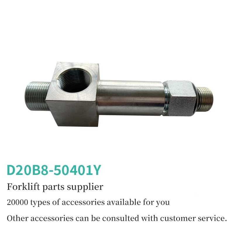 

Forklift accessories Lift Cylinder Speed Limit Valve Three-Way Oil Pipe Joint D20B8-50401 For HELI 1-3.5 Tons