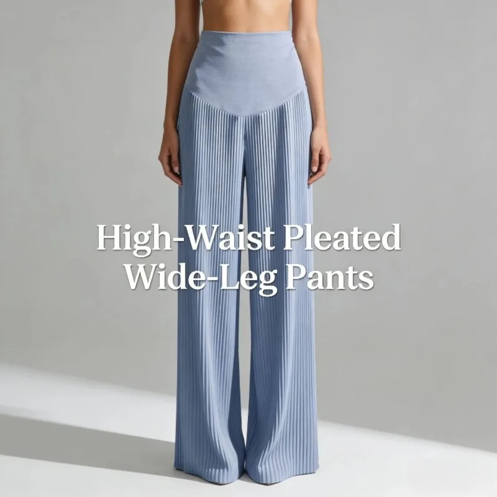 

Широкие брюки для беременных, тонкие плиссированные брюки из прохладного шелка длиной 9/10, летняя домашняя одежда для беременных, удобные и мягкие