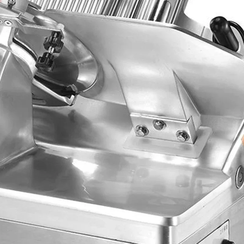 

13 Inch Commercial Automatic Frozen Meat Slicer Industrial Aluminum Alloy Electric Bacon Slicing Cutting Machine