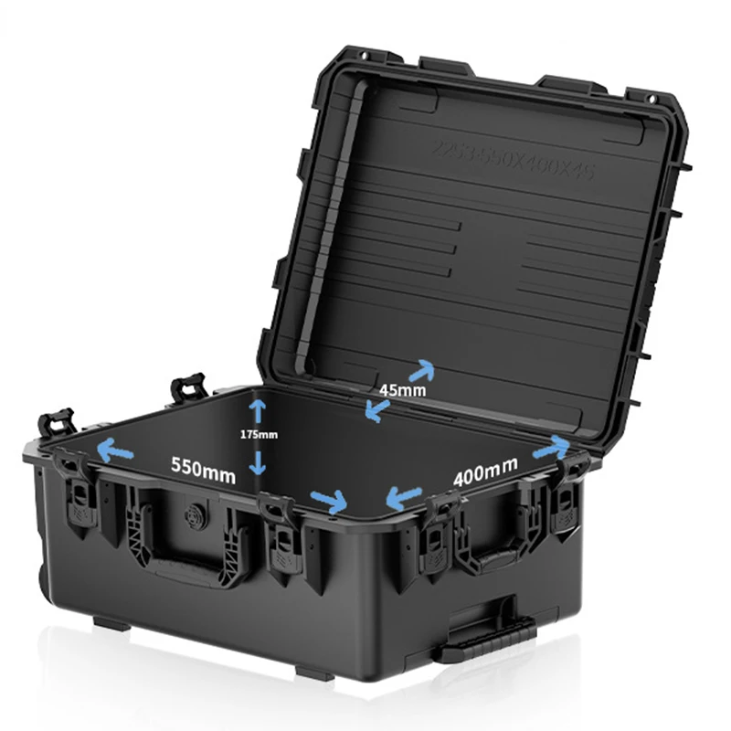 Pull Rod Toolbox Safety Protection Hardware Tool Storage Case Waterproof Precision Instrument Box Multi-function Tools Organizer