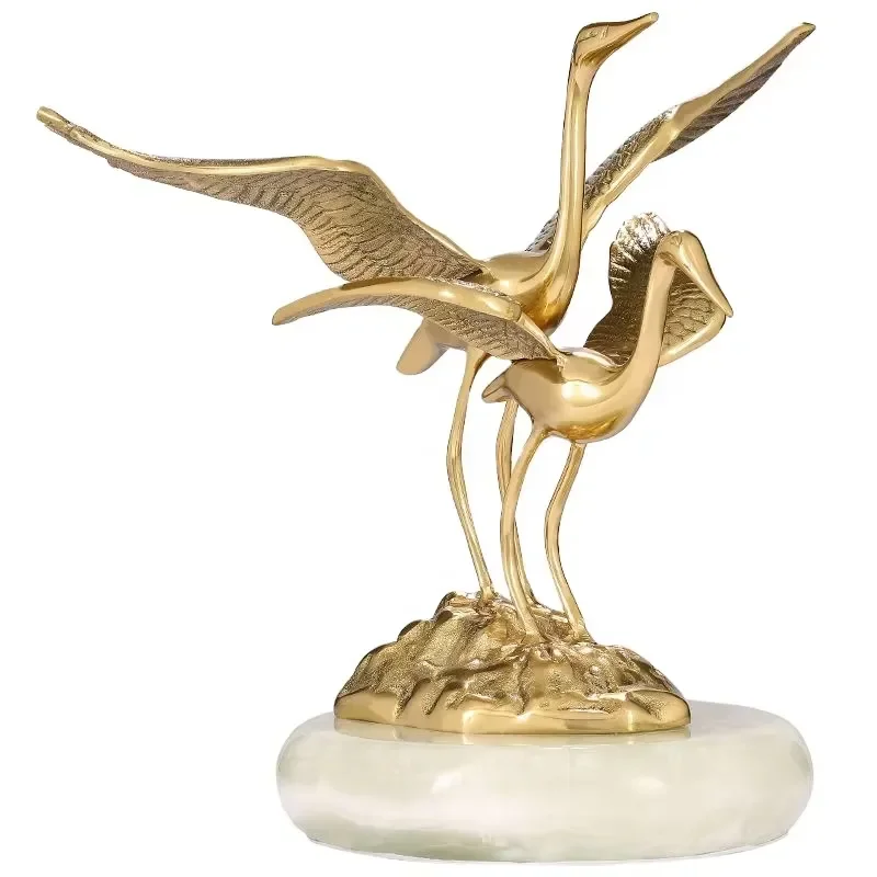 Home Decoration Handmade Collections for Indoor Ornament Decorate Brass Bird Gifts