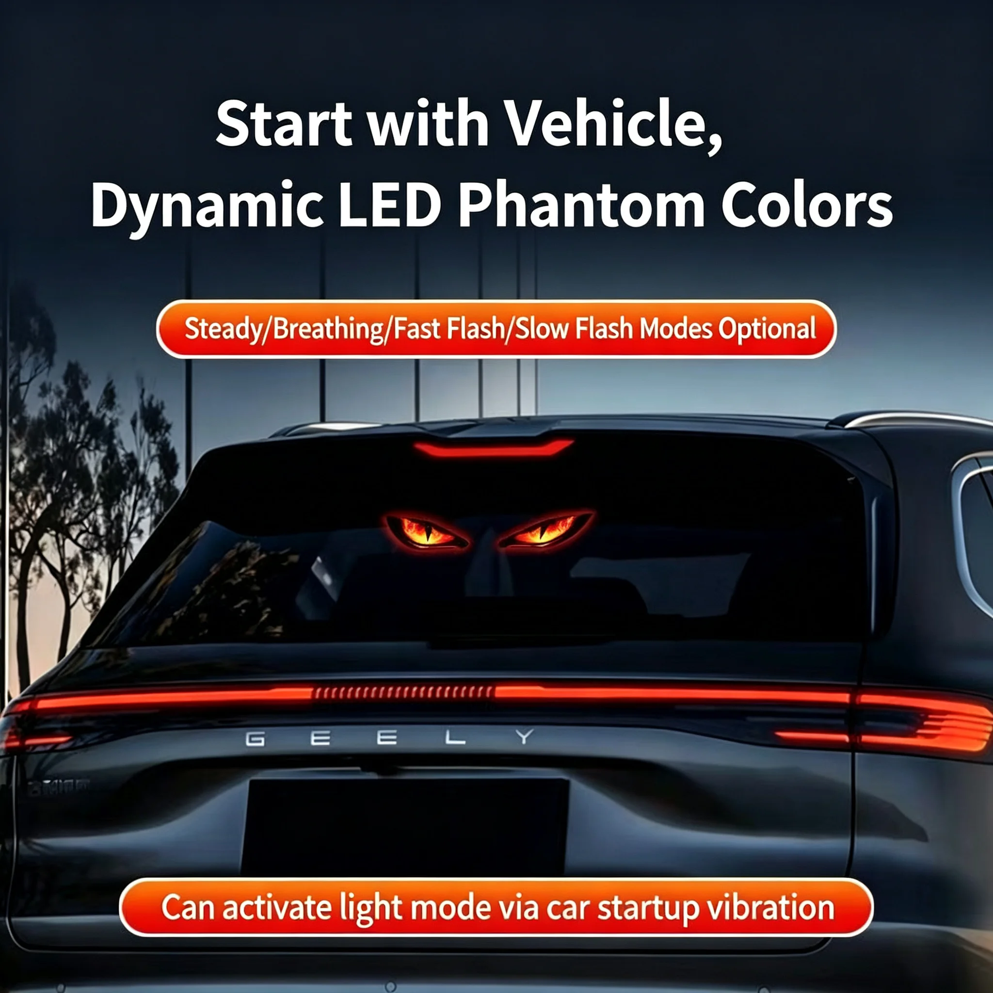 Lampu Peringatan Mata Iblis Mo - Car Accessories Evil Eye ulasan dan harga
