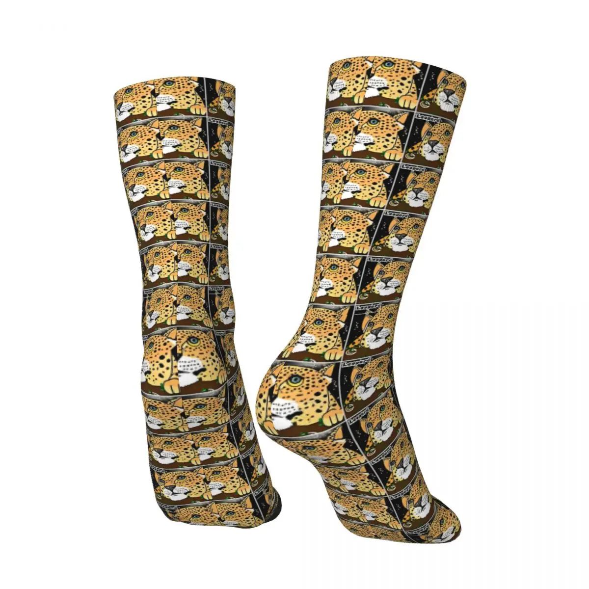 Animal Leopard Stockings Women Men Socks Quality Kawaii Socks Autumn Outdoor Anti Skid Design Socks Birthday Gift