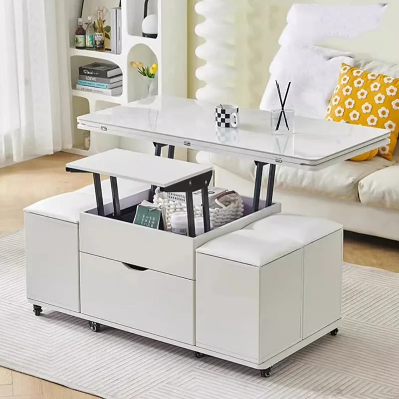 

Storage Living Room Coffee Table Trau Modern White Nordic Mobile Coffee Table Mesa Lateral Apartamento Couchtisch Furniture