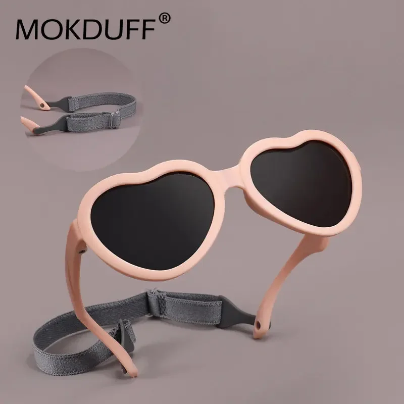 Fashion Heart Shaped Sunglasses Baby Girl Polarized UV Protection Toddler Shades 0-24 Months