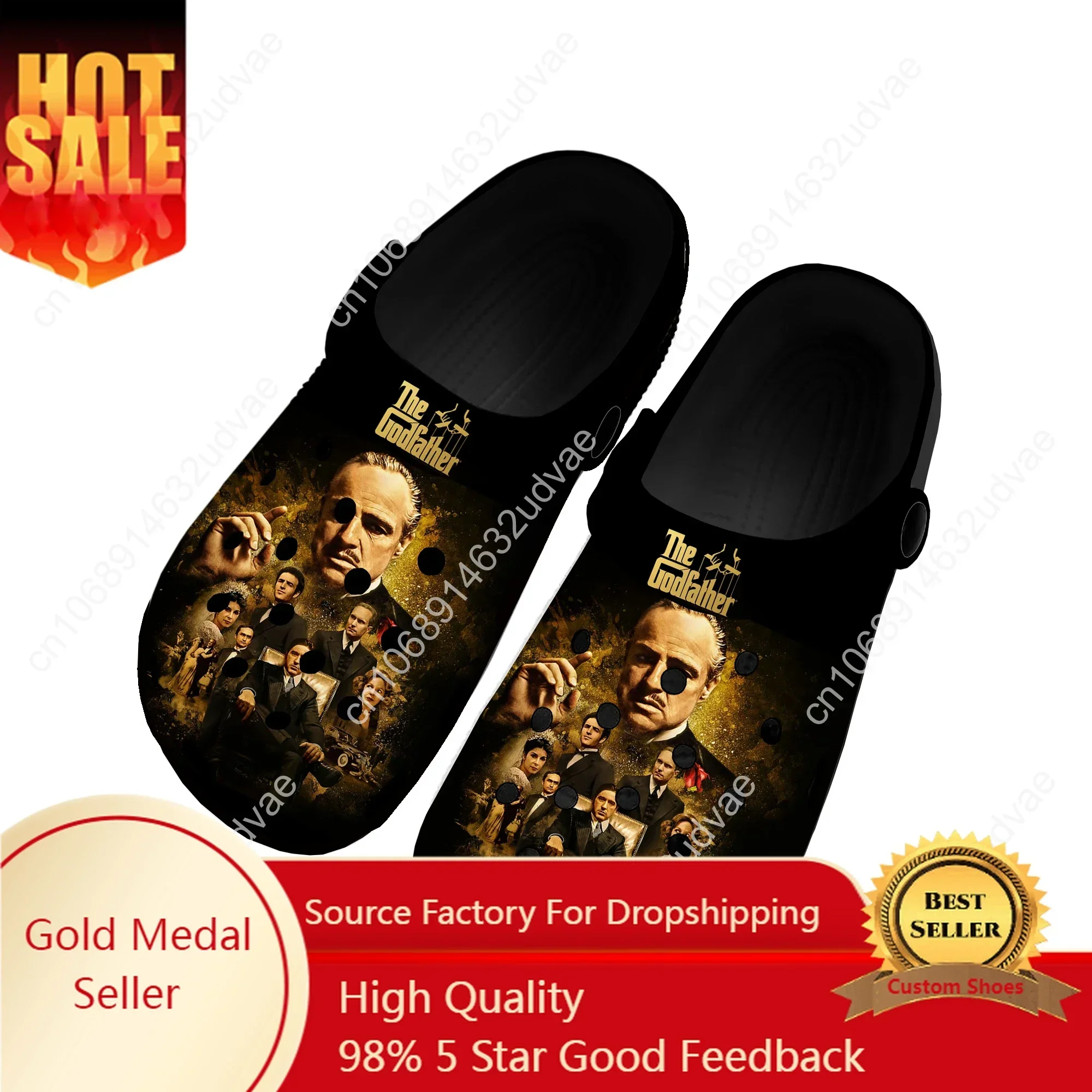 

The Godfather Movie Home Clogs Custom Water Shoes Mens Womens Teenager Argentina Shoe Garden Clog Breathable Beach Hole Slippers