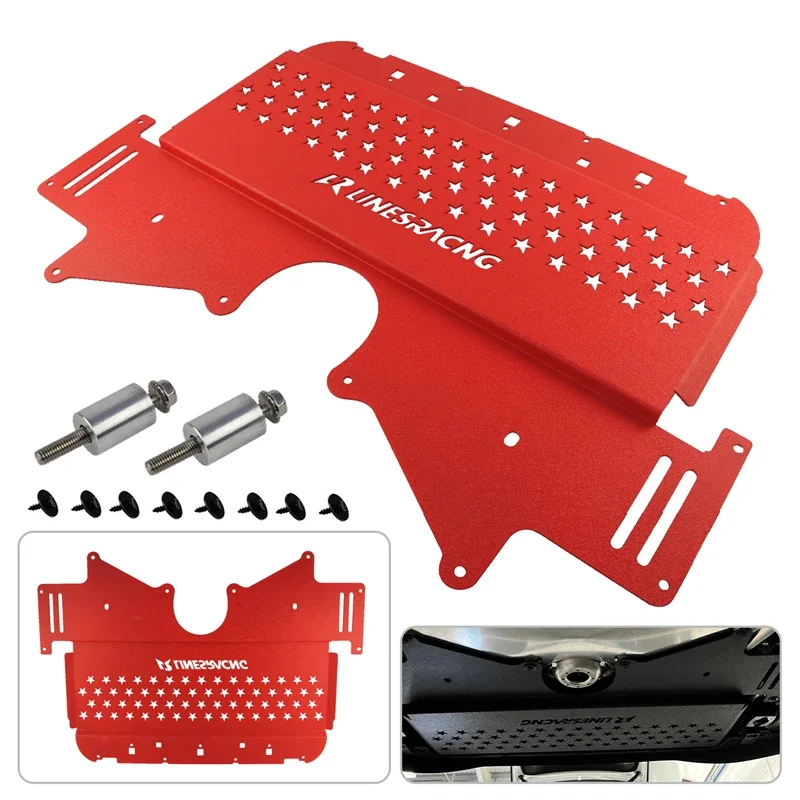 

LR Oil Cooler Skid Plate For BMW G8X M2 G87/M3 G80/M4 G82 2021-2024 S58 Engine powered G Series Aluminum Wrinkle Red