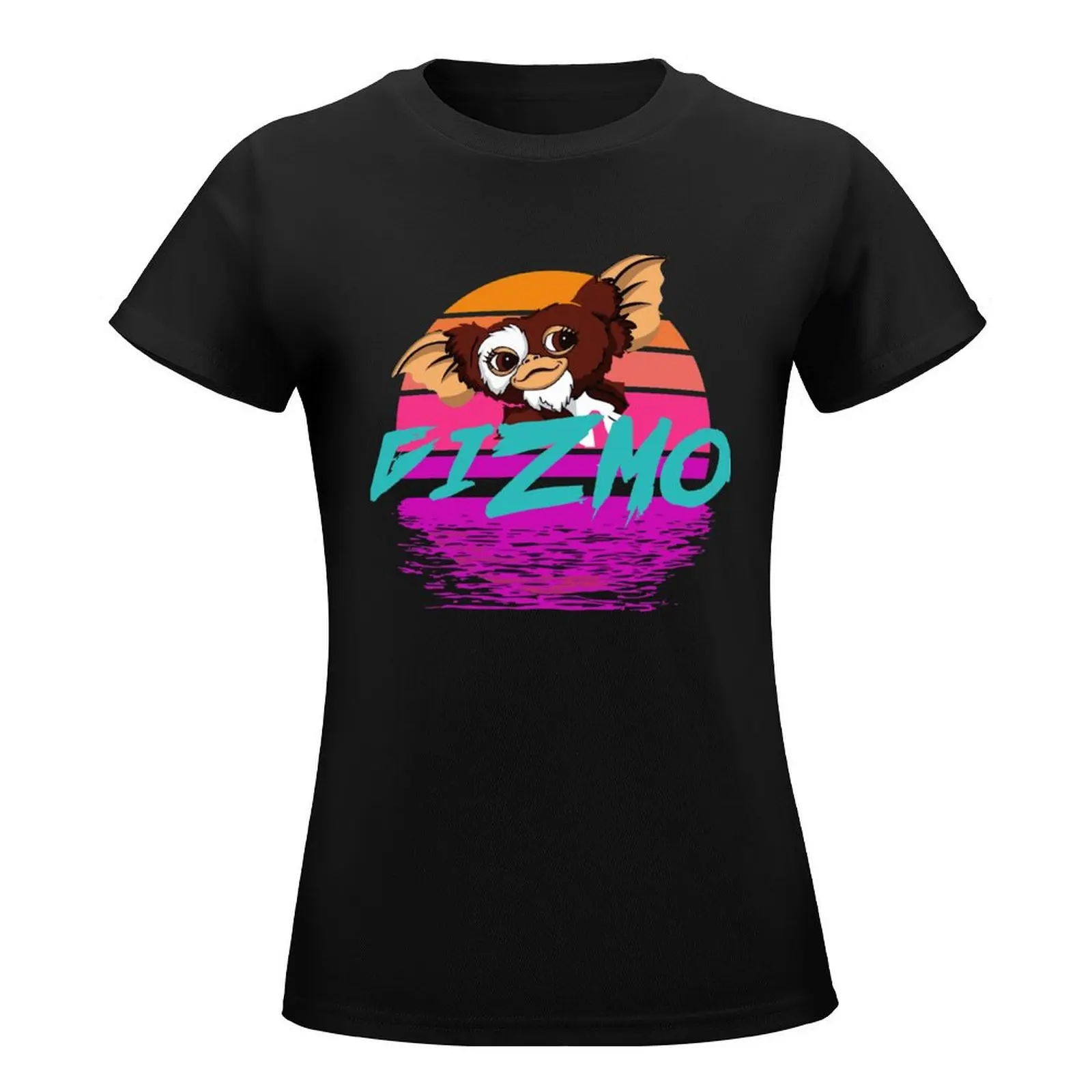 Retrowave Gizmo T-Shirt oversized Blouse Female clothing summer clothes cropped t shirts for Women