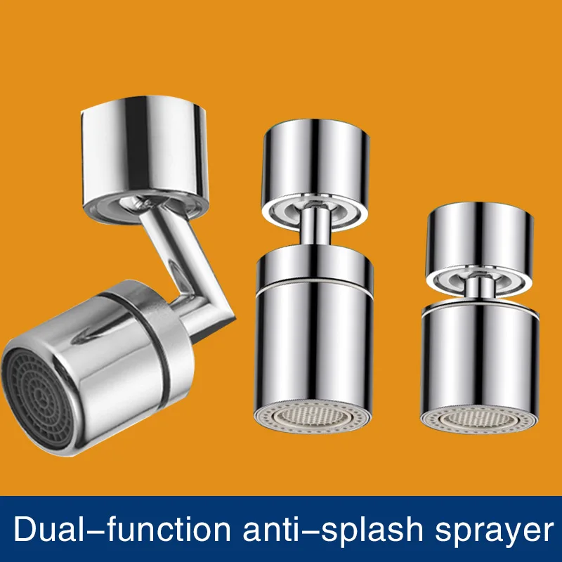 

Dual Function Anti-splash Bubbler Kitchen Faucet Aerator 360 Degree Swivel Tap Water Diffuser Bathroom Water Filter Nozzle Mixer