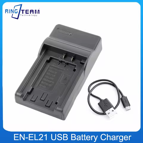 EN-EL21 Battery USB Charger For Nikon 1 V2,1V2,SingleMacro Coolpix A J1 EN EL21 ENEL21