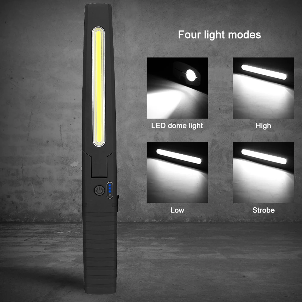 

Rechargeable LED Work Light 180 Degree Rotatable Magnet Camping Emergency Repair Outdoor Lighting Flashlight Portable Lamp
