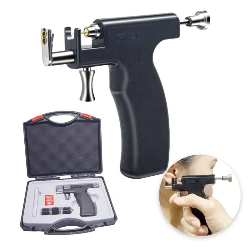 

New Model Reusable Ears No Pain Safe Piercing Kit Pierced Machine FactoryUsed for Stainless Steel Piercing STUD