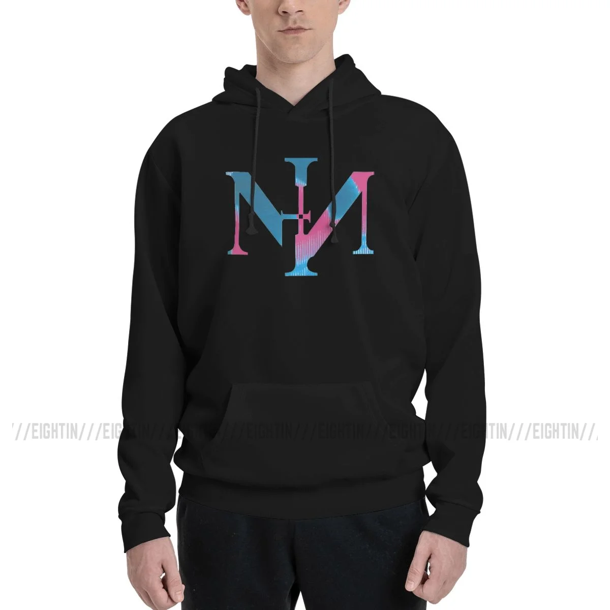 Graphic Hoodies Couple Thin Fleece Sweatshirt Men's Nin Nine Inch Nails Band Pure Cotton Hooded Sweatshirts Printing Hooded Tops